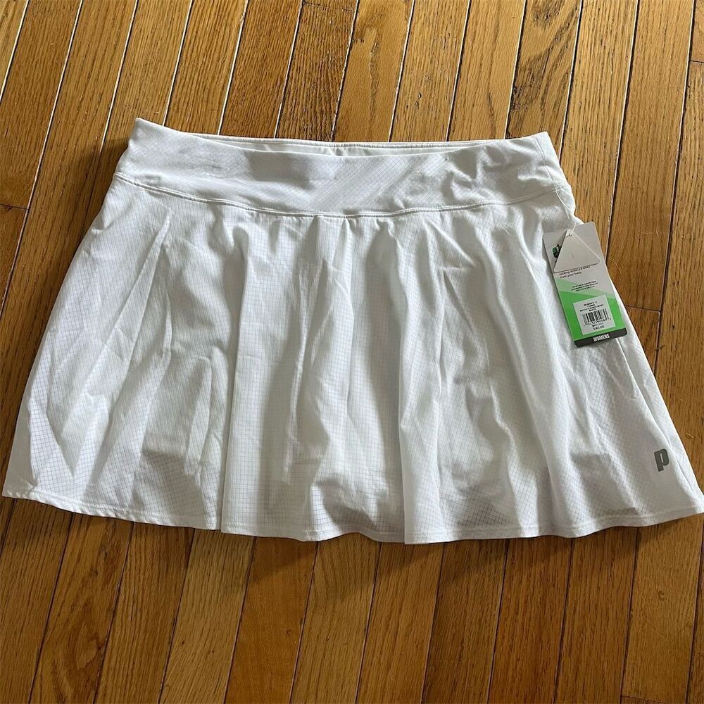 Prince Women's Tennis Flounce Skort White Size L Activewear